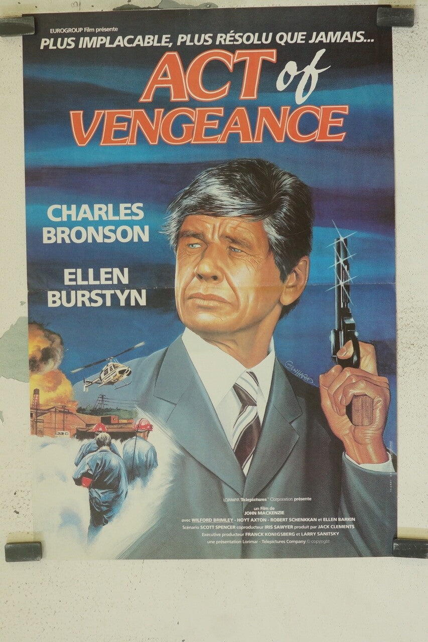 ACT OF VENGEANCE MOVIE POSTER ORIGINAL (40X60) CHARLES BRONSON – ELLEN BURSTYN