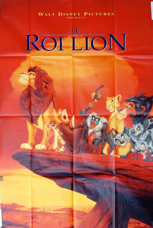 LE ROI LION MOVIE POSTER ORIGINAL 120x160 WALT DISNEY