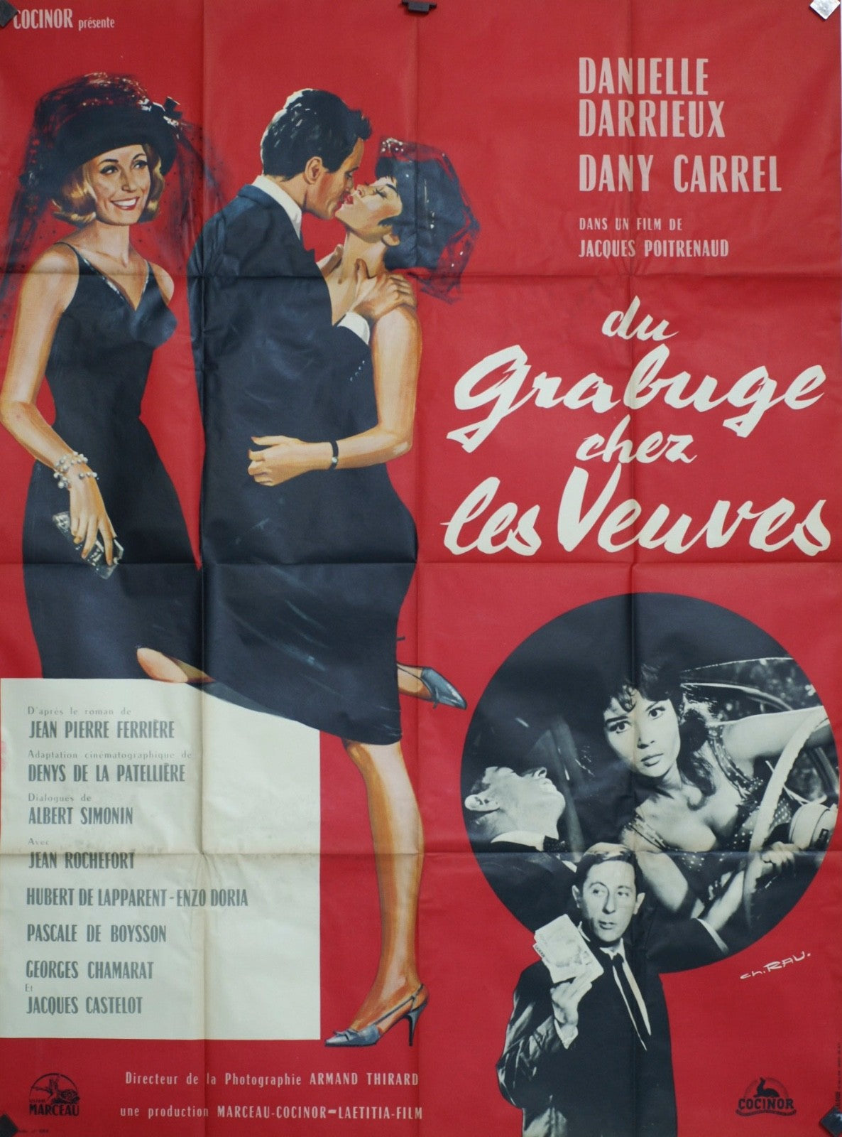 DU GABRUGE CHEZ LES VEUVES JEAN-PIERRE FERRIÈRE MOVIE POSTER ORIGINAL 120x160