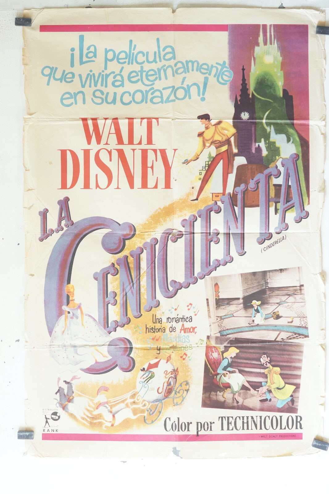 CENCIENTA, (CINDERELLA) 1950 70x100 Clyde Geronimi 