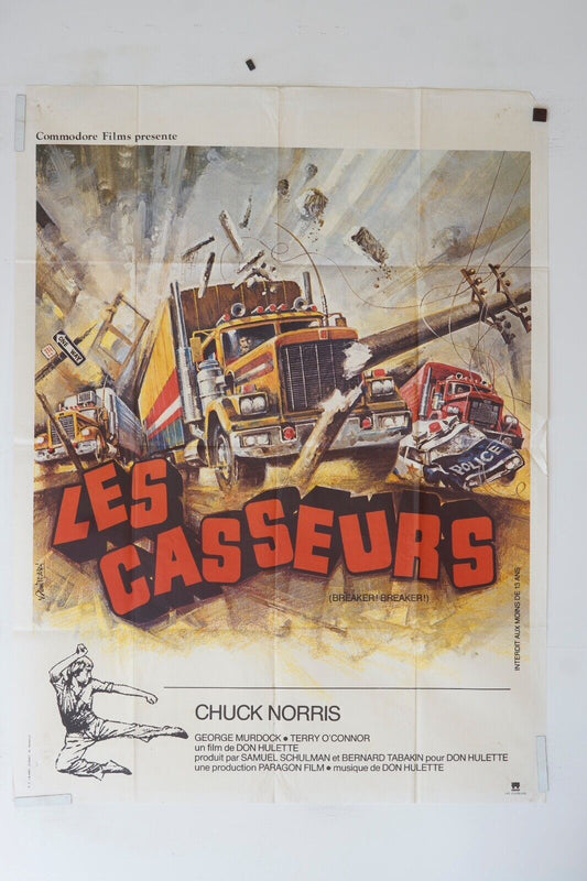 LES CASSEURS POSTER (120X160) CHUCK NORRIS