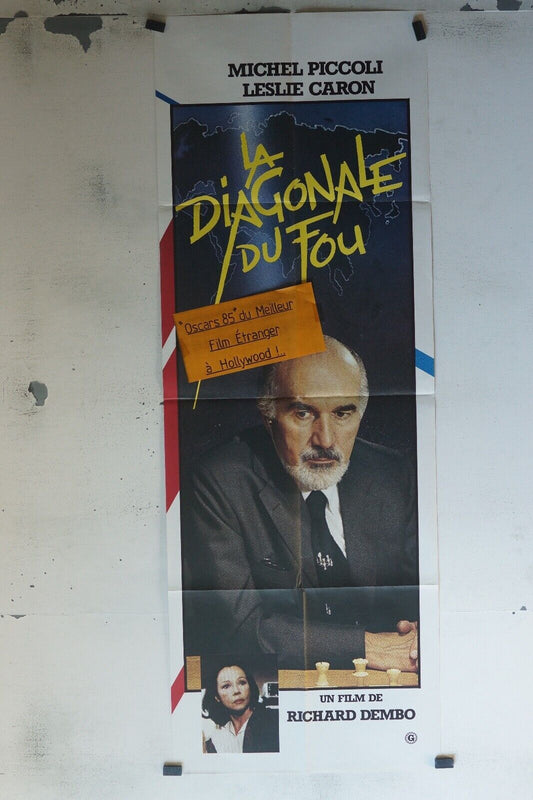LA DIAGONALE DU FOU POSTER ORIGINAL 60x160 MICHEL PICCOLI
