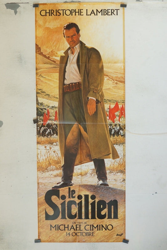 LE SICILEN POSTER ORIGINAL 60x160 CHRISTOPHE LAMBERT