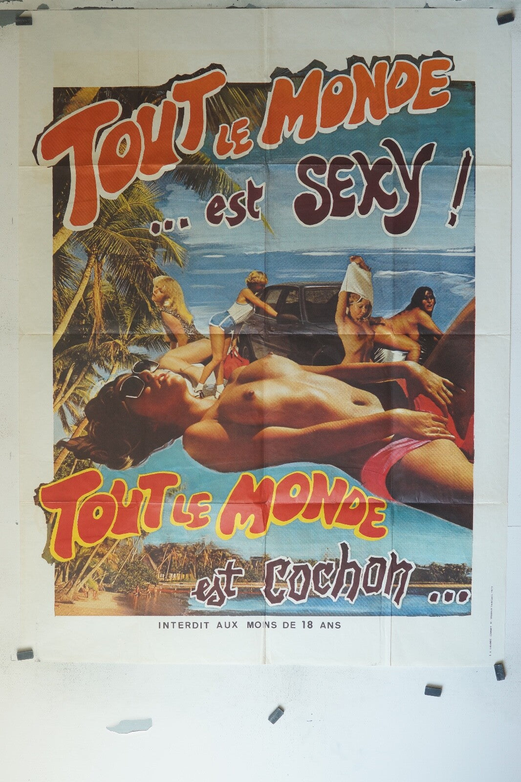 TOUT LE MONDE…EST SEXY, TOUT LE MONDE EST COCHON, MOVIE POSTER EROTIC, (120X160)
