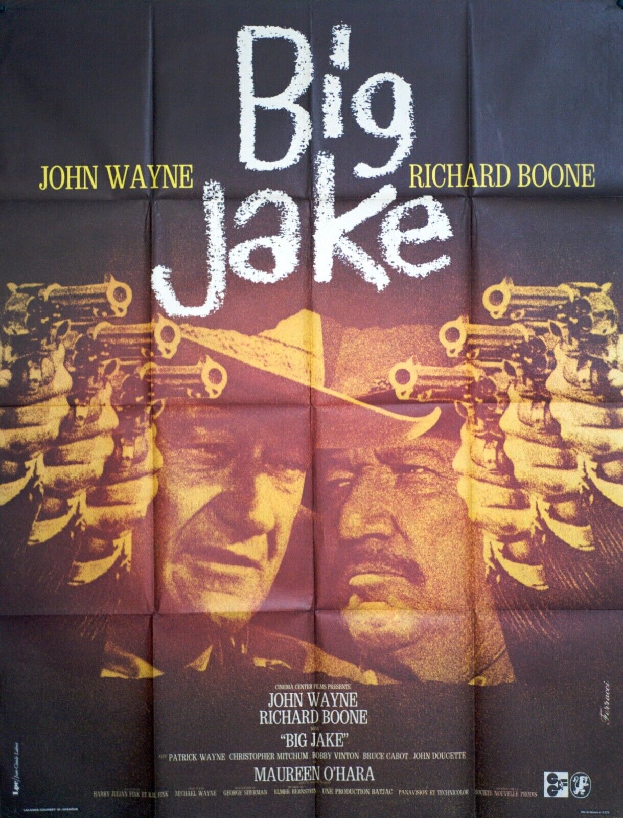 BIG JAKE 120X160 ORIGINAL MOVIE POSTER JOHN WAYNE