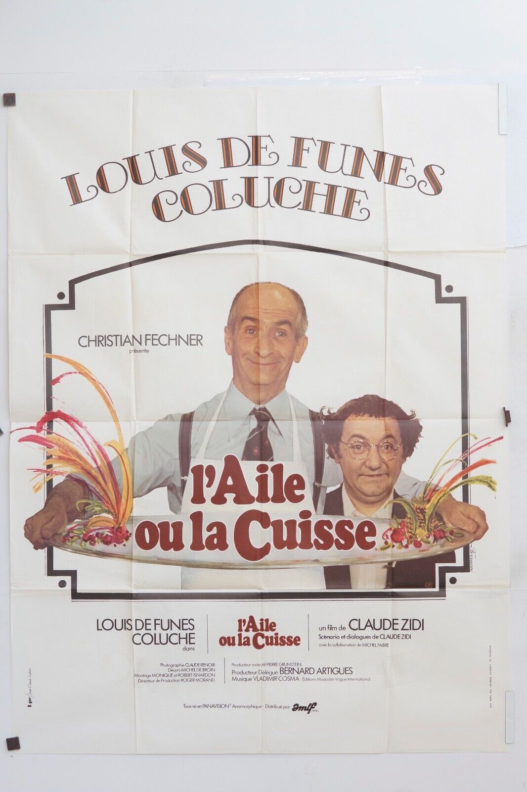 L’AILE OU LA CUISSE MOVIE POSTER ORIGINAL 120x160 LOUIS DE FUNÈS