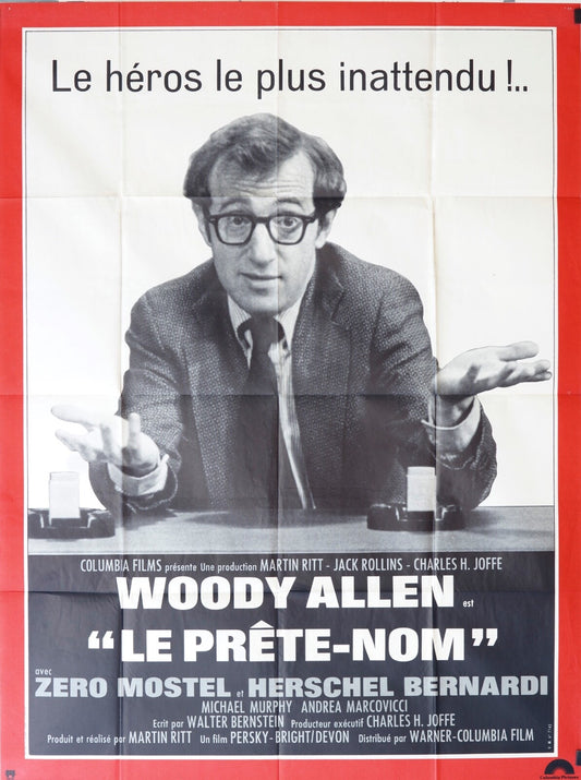 « LE PRÊTE-NOM » MOVIE POSTER ORIGINAL 120x160 WOODY ALLEN