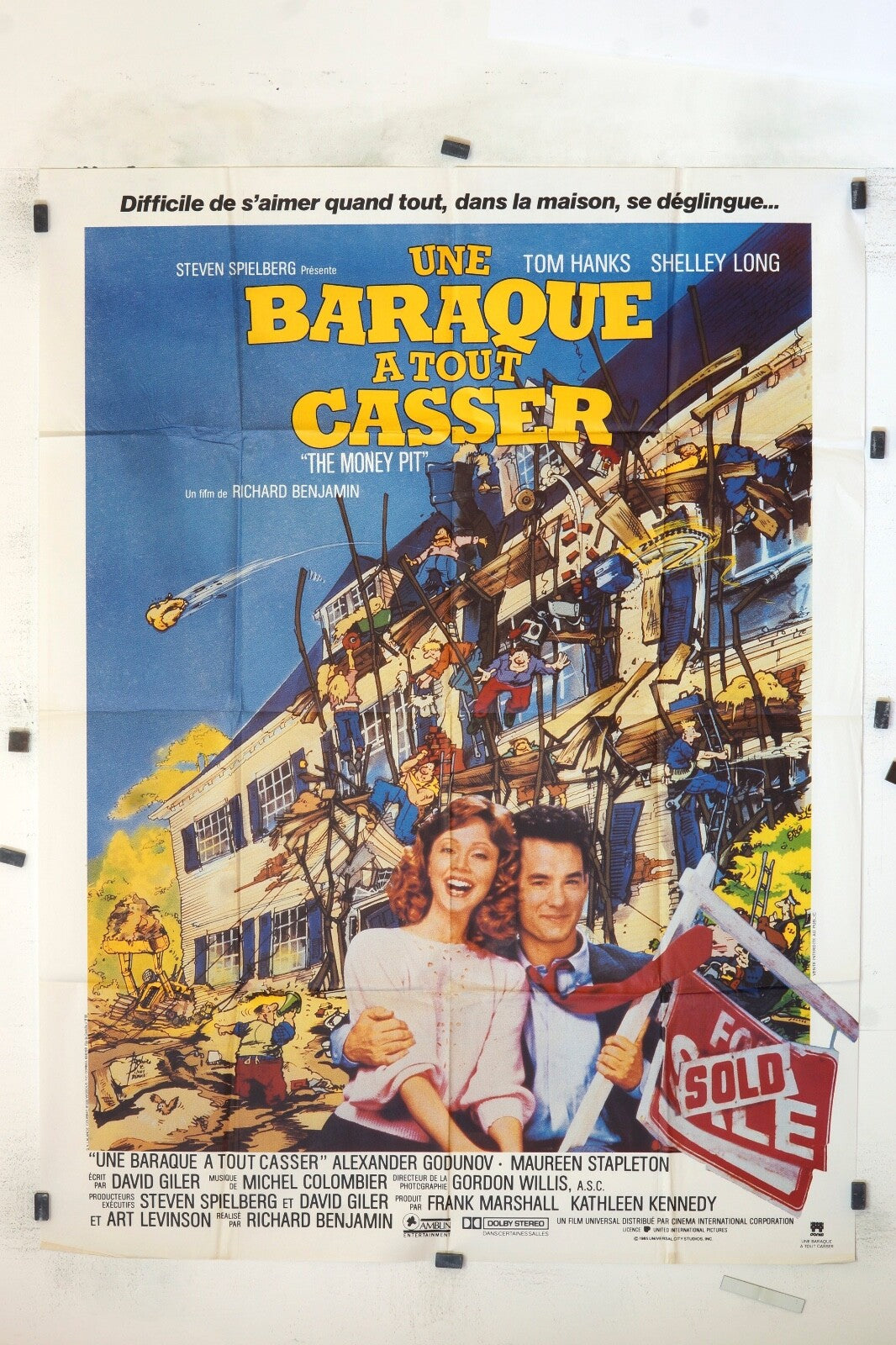 UNE BARAQUE À TOUT CASSER STEVEN SPIELBERG MOVIE POSTER ORIGINAL 120x160