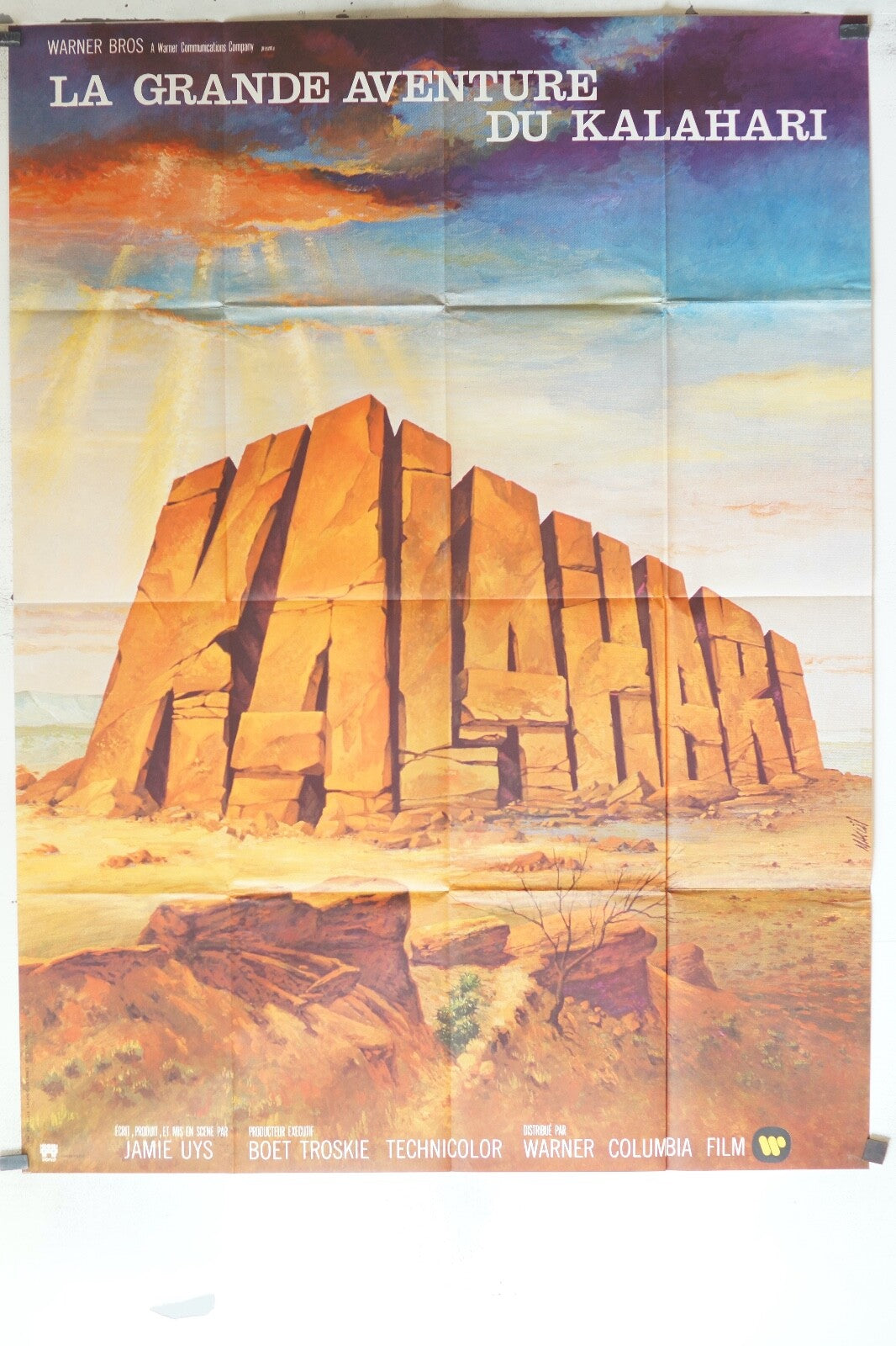LA GRANDE AVENTURE DU KALAHARI 120x160 Jamie UYS, Boet Troskie
