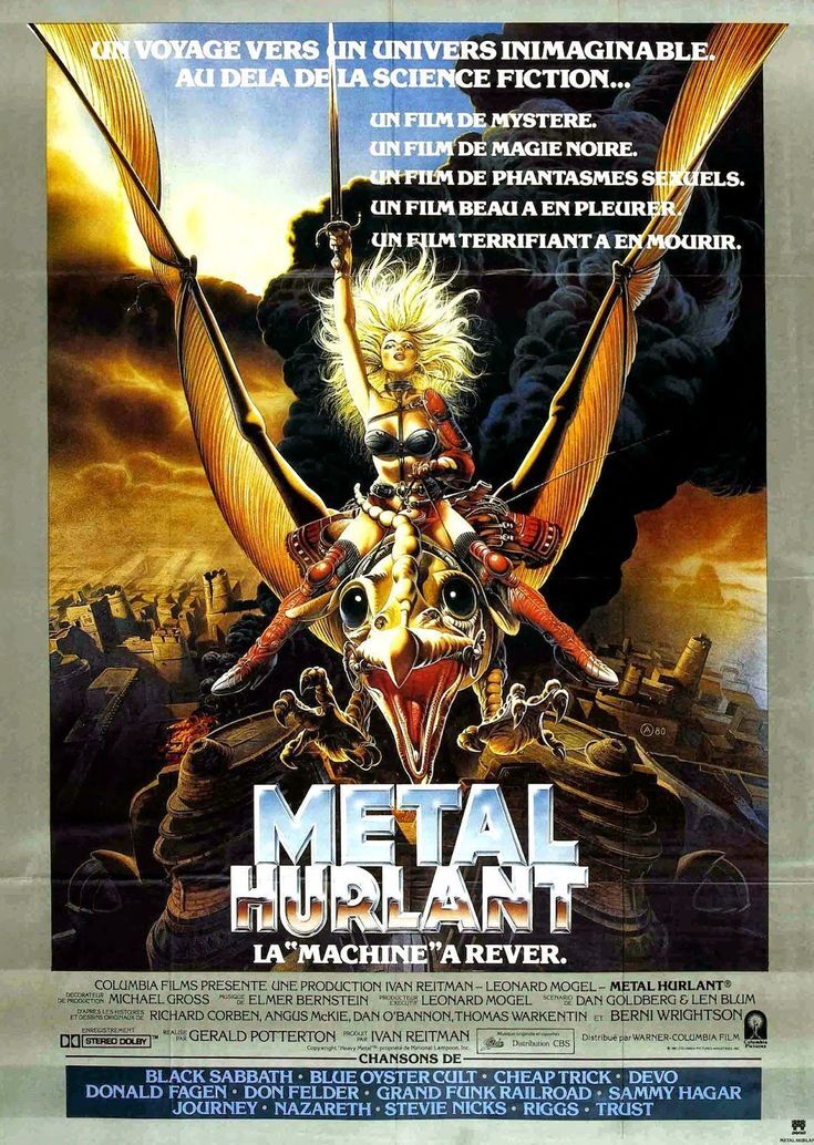 METAL HURLANT « LA MACHINE A REVER » movie poster ORIGINAL 120x160