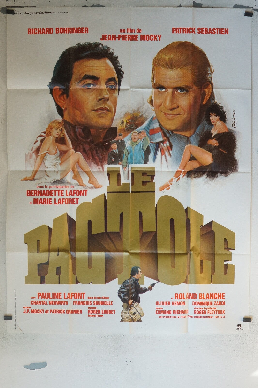 LE PACTOLE MOVIE POSTER ORIGINAL 120x160 RICHARD BOHRINGER