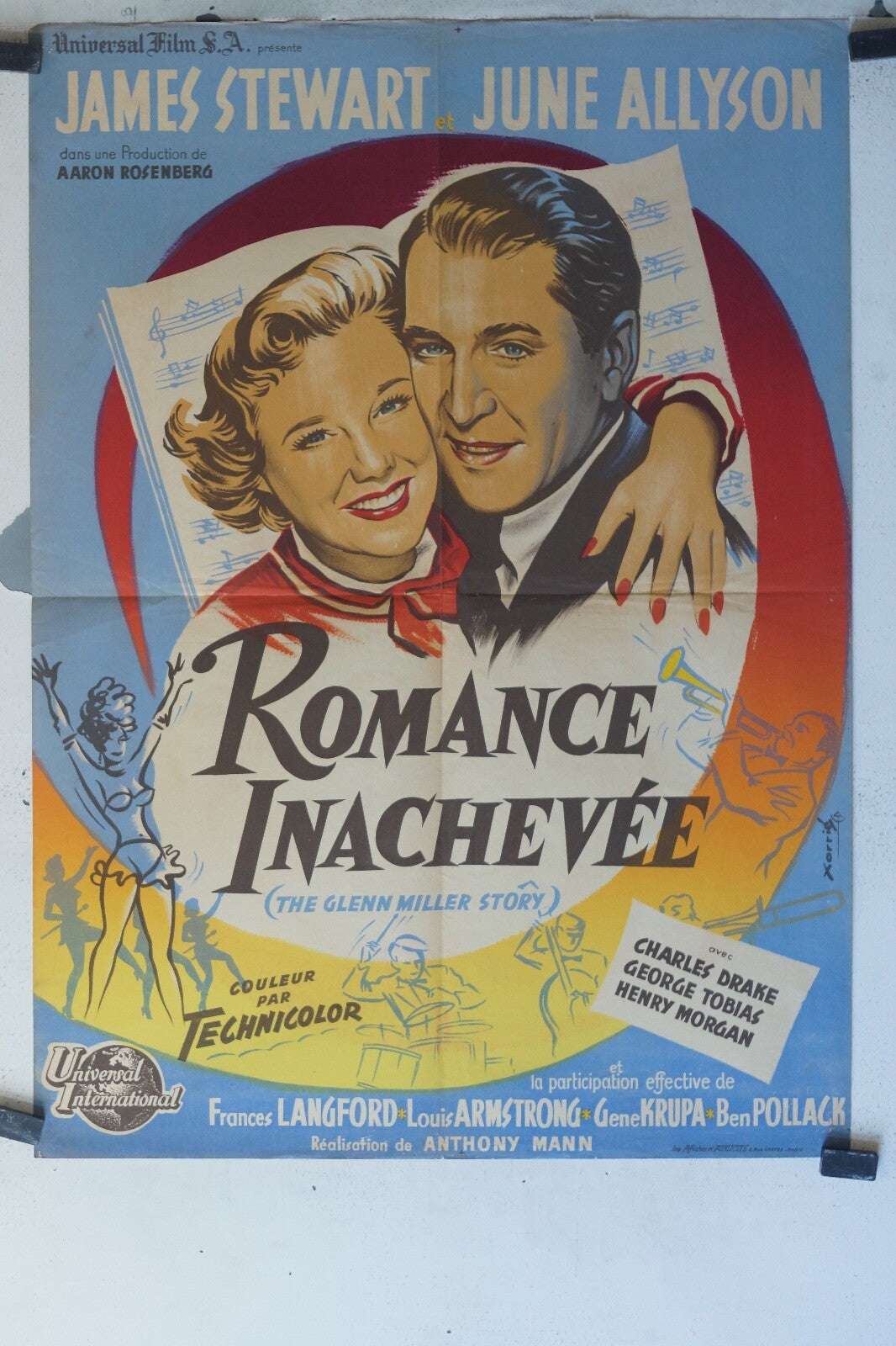 ROMANCE INACHEVEE MOVIE POSTER ORIGINAL (60X80) James Stewart , June Allyson 