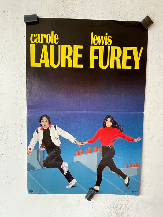 CAROLE LAURE ET LEWIS FUREY ENREGISTREMENT PUBLIC, AFFICHE ORIGINAL 40x60