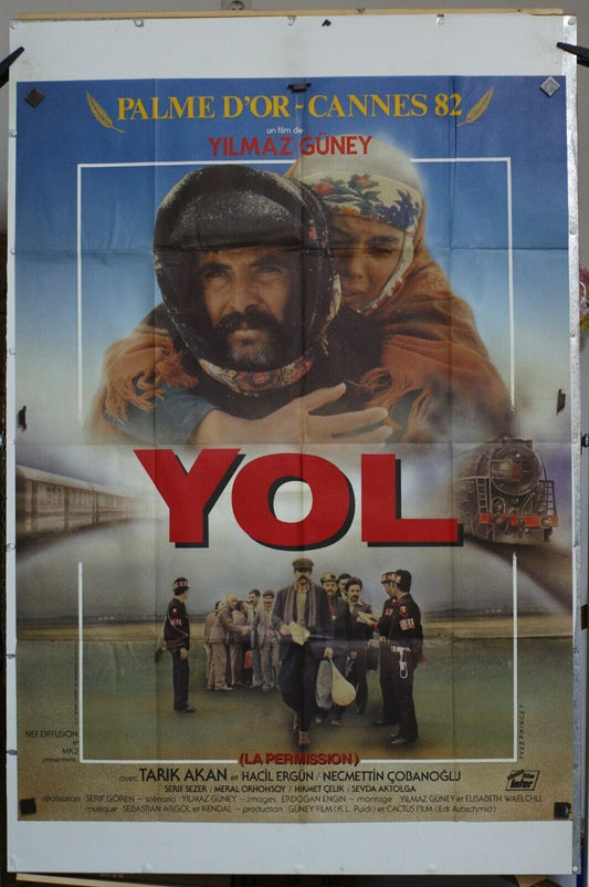 YOL, CANNES 1982 MOVIE POSTER ORIGINAL (120x160) TARIK AKAN