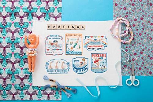 Agenda 2020 sports au point de croix "les écussons" FRENCH VERSION CROSS STITCH
