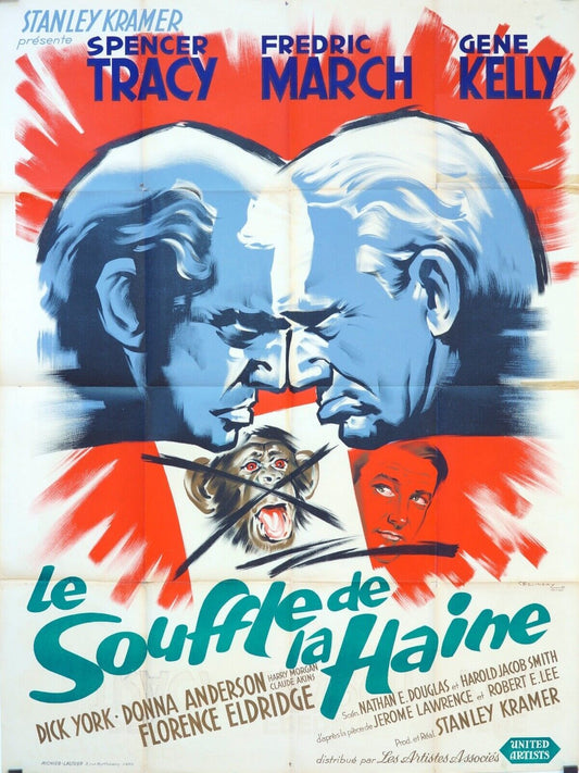 LE SOUFFLE DE LA HAINE ? MOVIE POSTER ORIGINAL 120x160 SPENCER TRACY