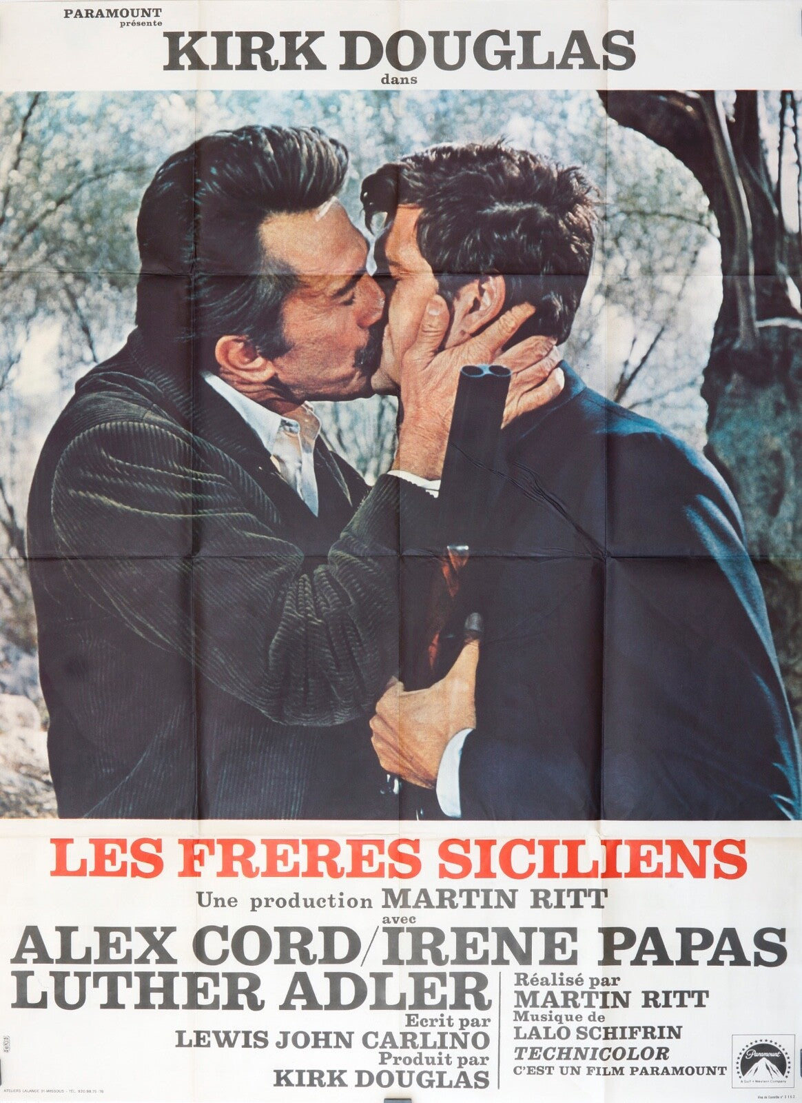 LES FRÈRES SICILIENS MOVIE POSTER ORIGINAL (120x160) EIJI OKADA
