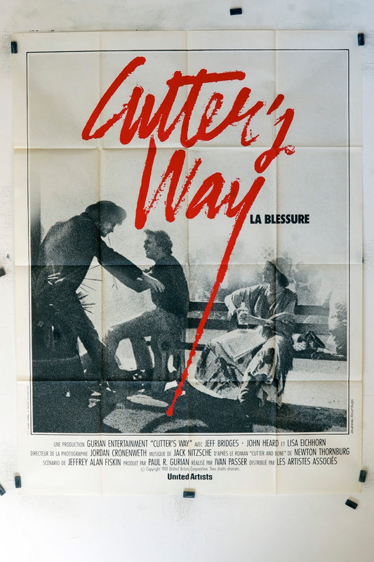 CUTTER’S WAY – LA BLESSURE JEFF BRIDGES POSTER ORIGINAL 120x160