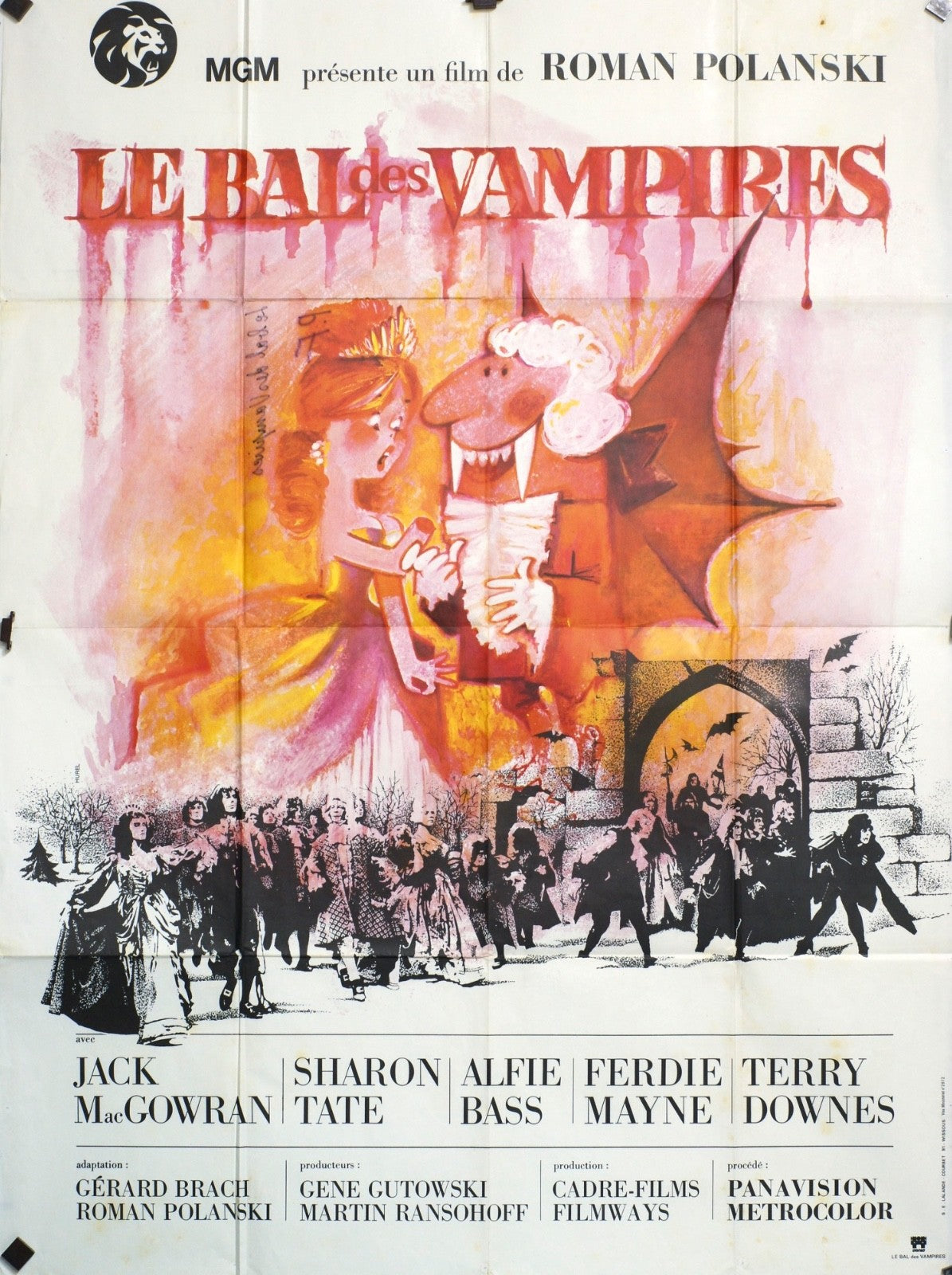 LE BAL DES VAMPIRES JACK MacGOWRAN MOVIE POSTER ORIGINAL 120x160