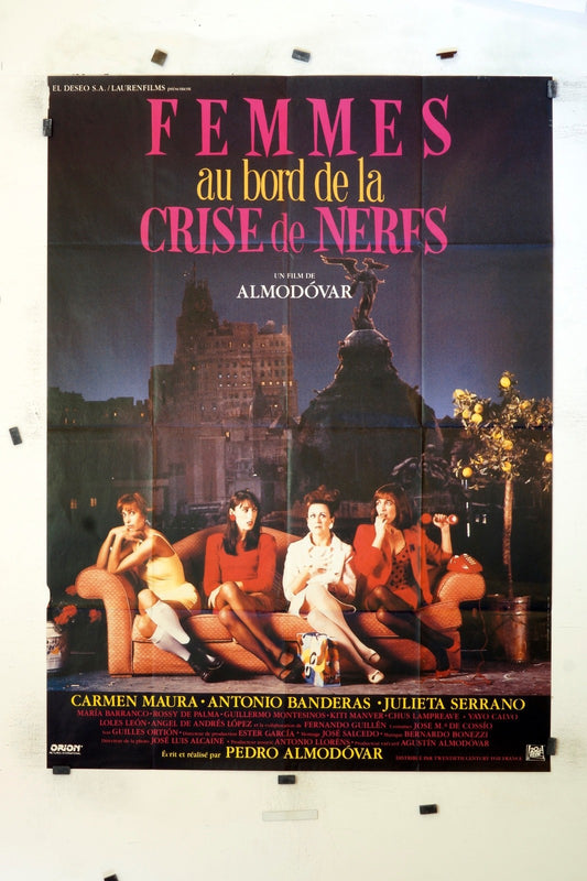 FEMMES AU BORD DE LA CRISE DE NERFS ALMODOVAR MOVIE POSTER ORIGINAL (120X160)