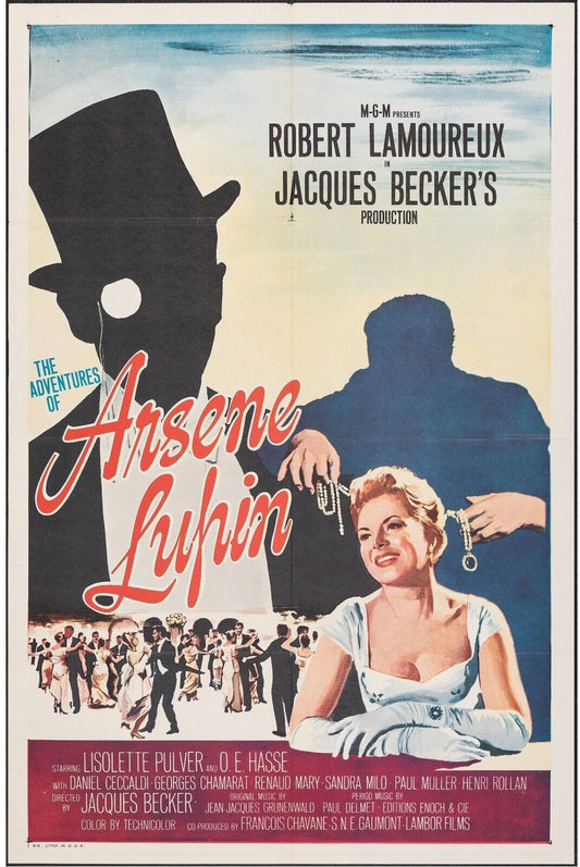 ARSÈNE LUPIN CONTRE ARSÈNE LUPIN MOVIE POSTER ORIGINAL 120x160 JEAN-CLAUDE BRIAL