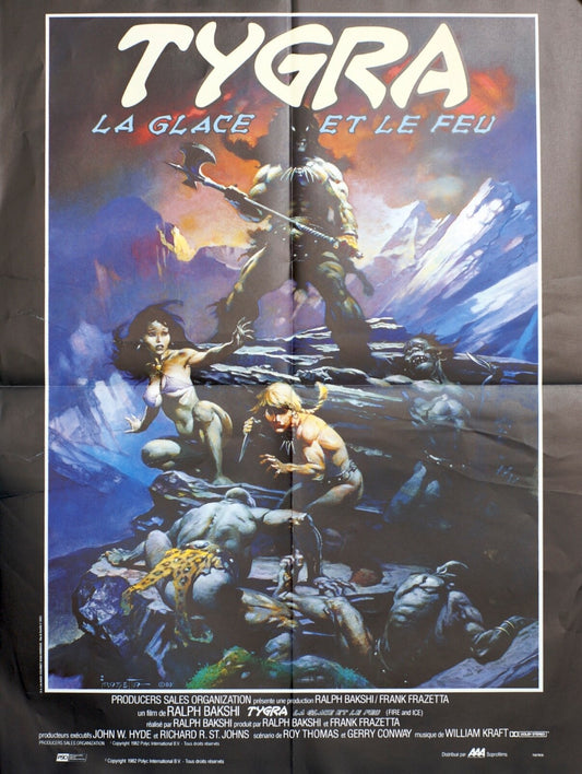 TYGRA la glace et le feu (French Version) ORIGINAL 60x80 Fire and Ice