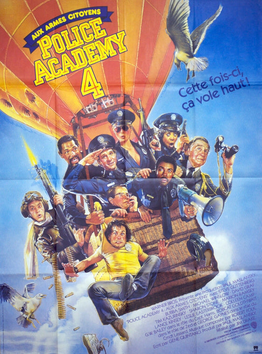 POLICE ACADEMY 4 ORIGINAL MOVIE POSTER 120x160 PIERRE KALFON