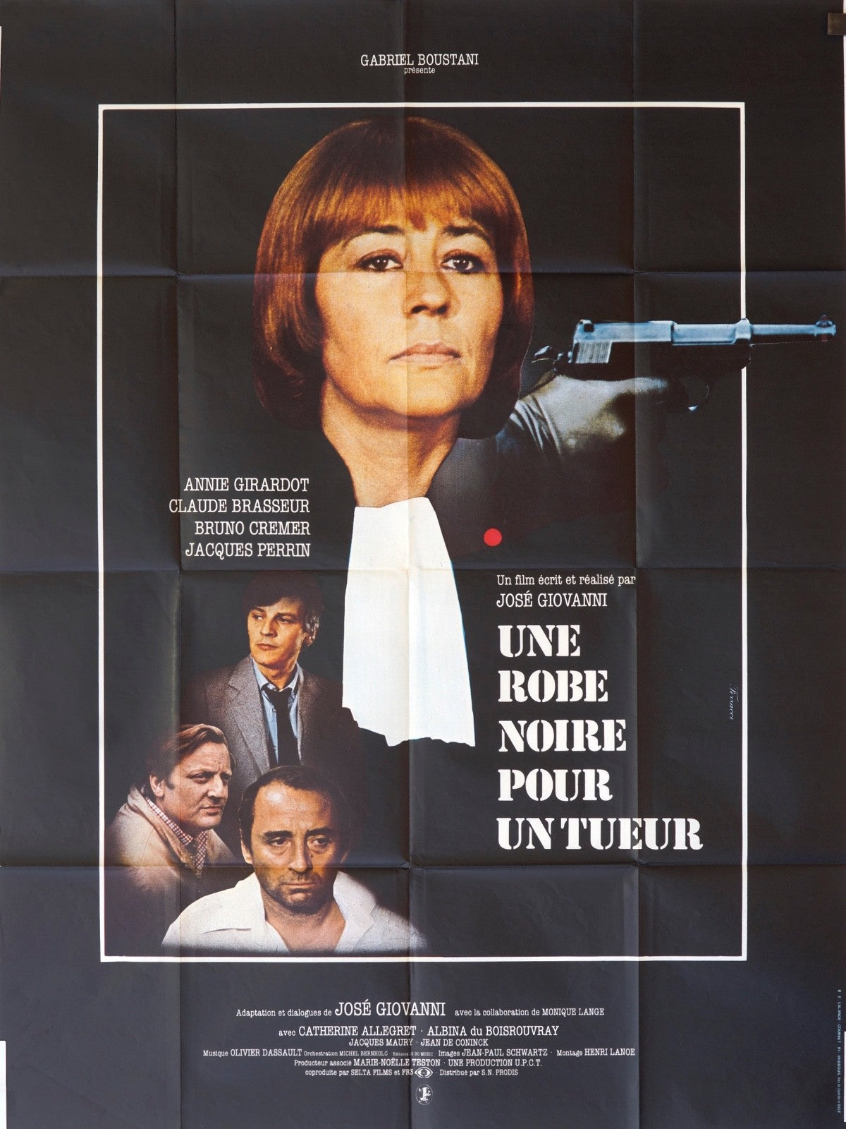 UNE ROBE NOIRE POUR UN TUEUR ANNIE GIRARDOT movie poster ORIGINAL 120x16