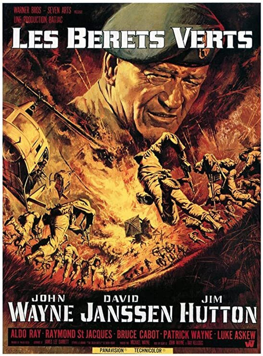 BERETS VERTS (LES) MOVIE POSTER ORIGINAL 120x160 (The Green Berets), John Wayne