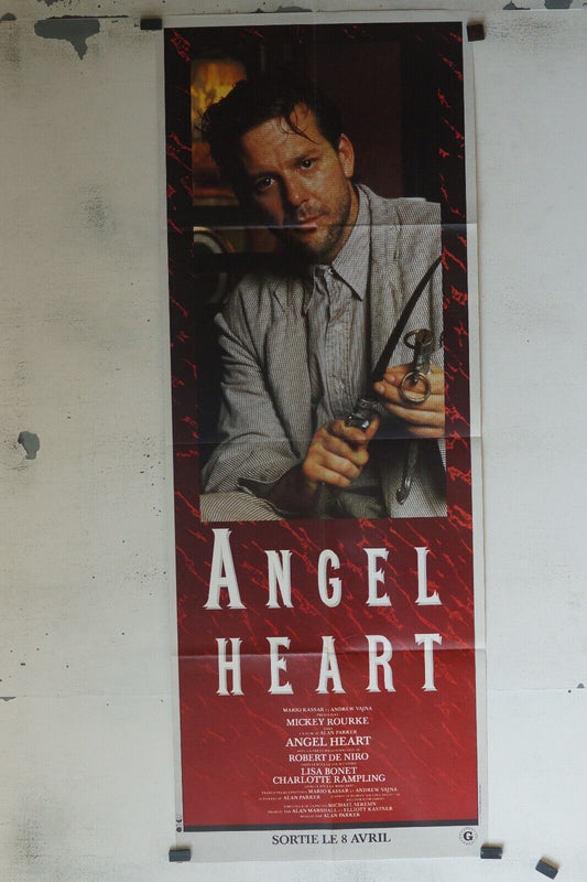 ANGEL HEART ! MOVIE POSTER ORIGINAL 60x160 MICKEY ROURKE