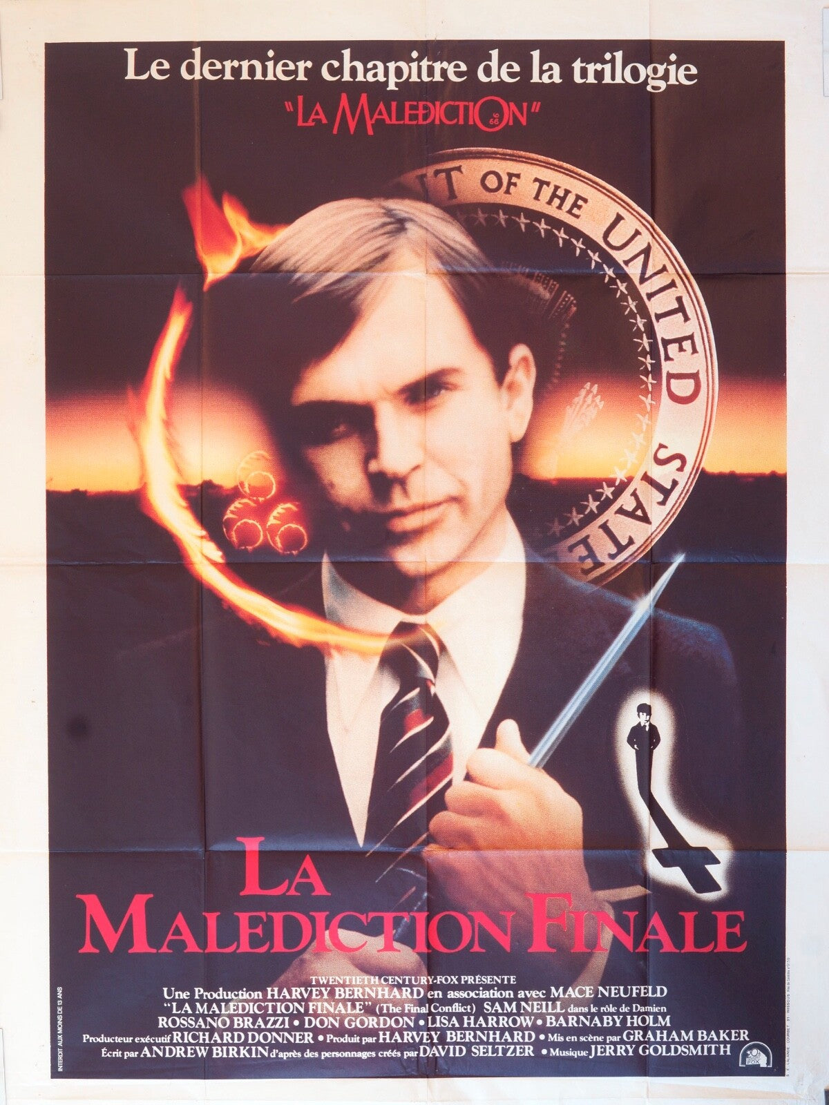 LA MALÉDICTION FINALE MOVIE POSTER ORIGINAL 120x160 HARVEY BERNHARD