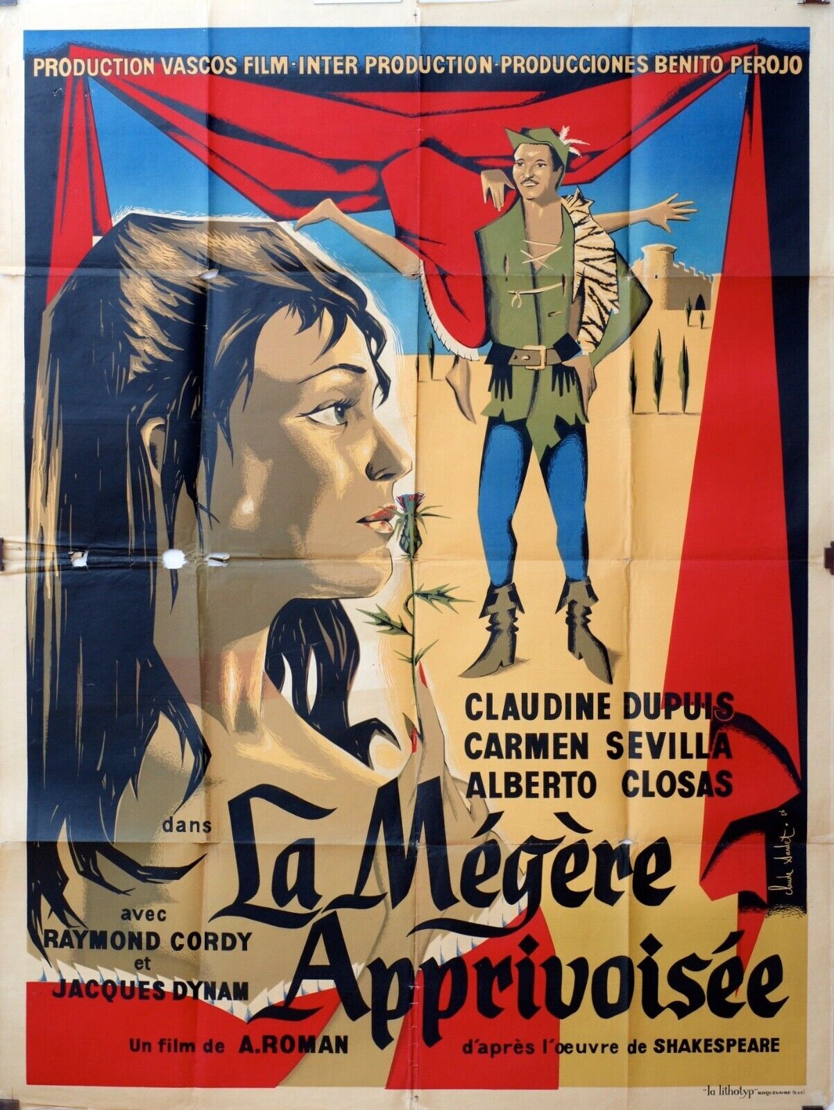 LA MÉGÈRE APPRIVOISÉE ORIGINAL120x160 CLAUDINE DUPUIS