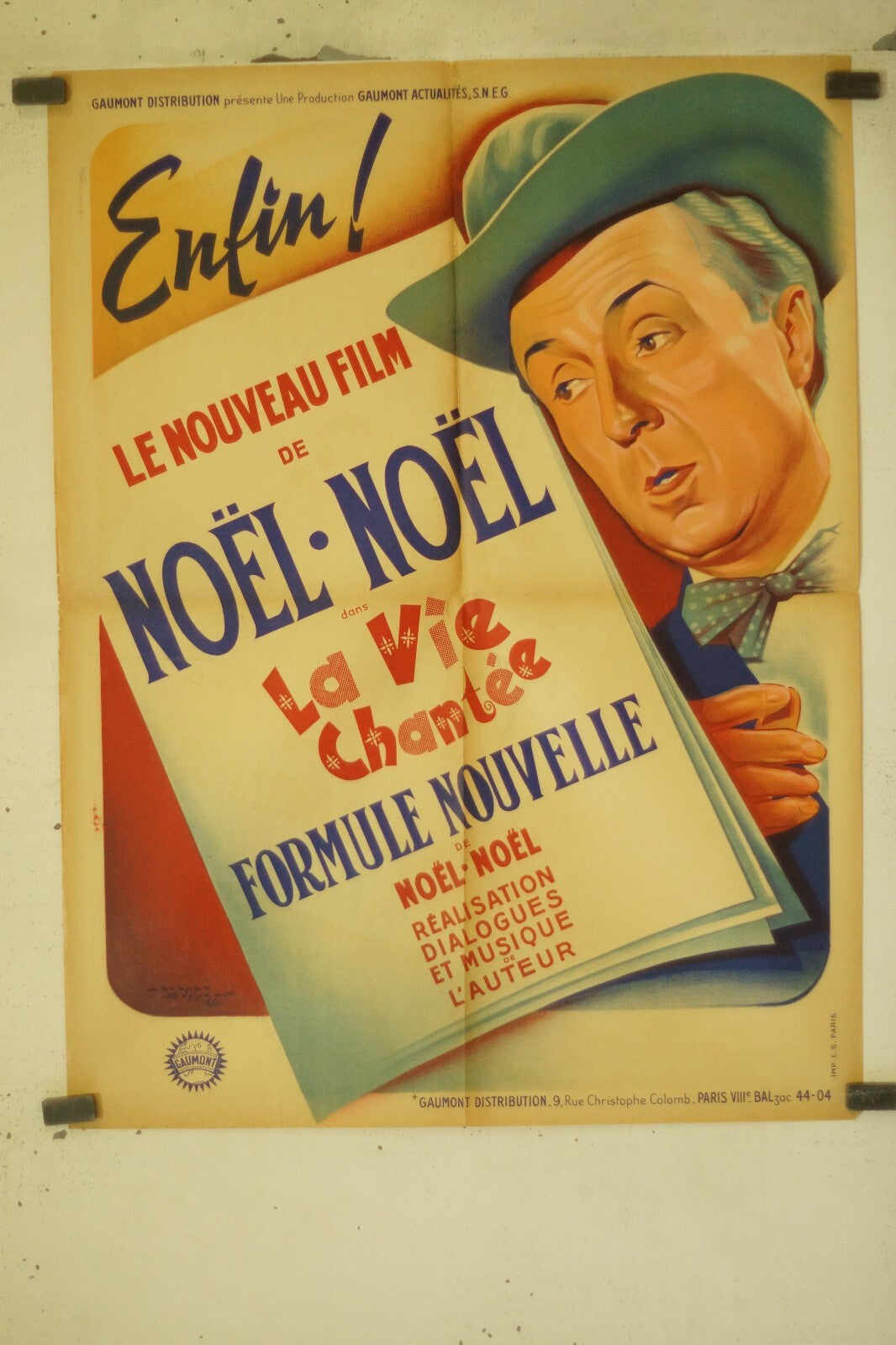 LA VIE CHANTÉE MOVIE POSTER ORIGINAL (60X80) NOEL-NOEL