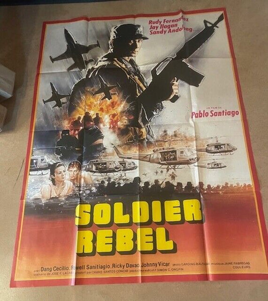 SOLDIER REBEL 120X160 ORIGINAL MOVIE POSTER PIETRO GERMI