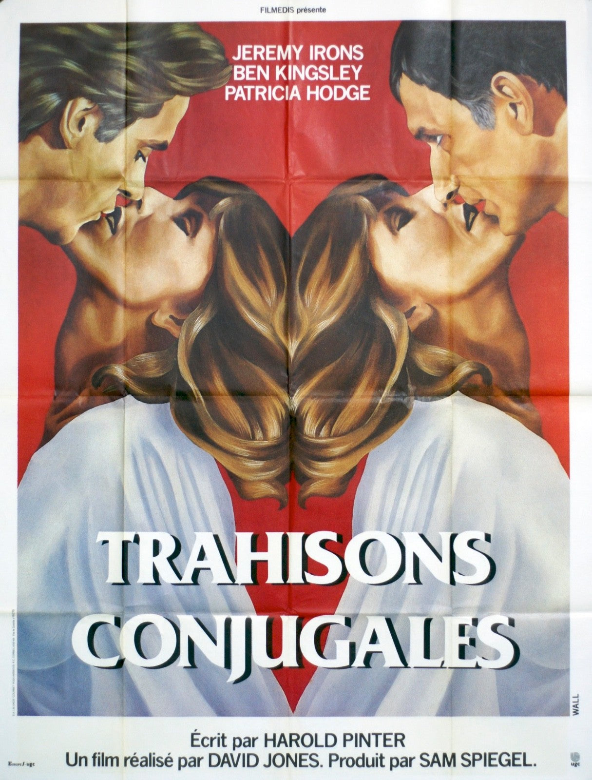 TRAHISONS CONJUGALES HAROLD PINTER movie poster ORIGINAL 120x160