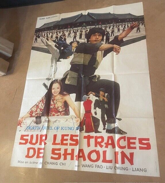SUR LES TRACES DE SHAOLIN 120X160 ORIGINAL MOVIE POSTER PIETRO WENG PAO