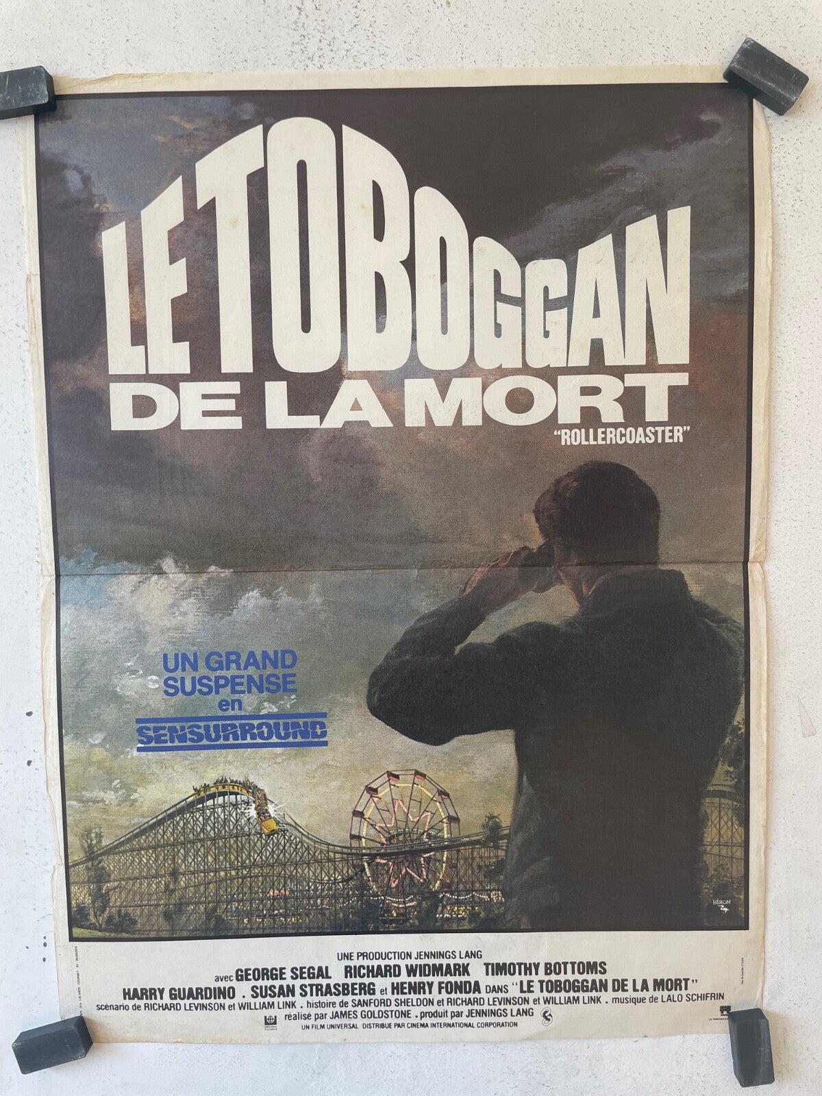 LE TOBOGGAN DE LA MORT ORIGINAL 40x60 GEORGE SEGAL – RICHARD WIDMARK