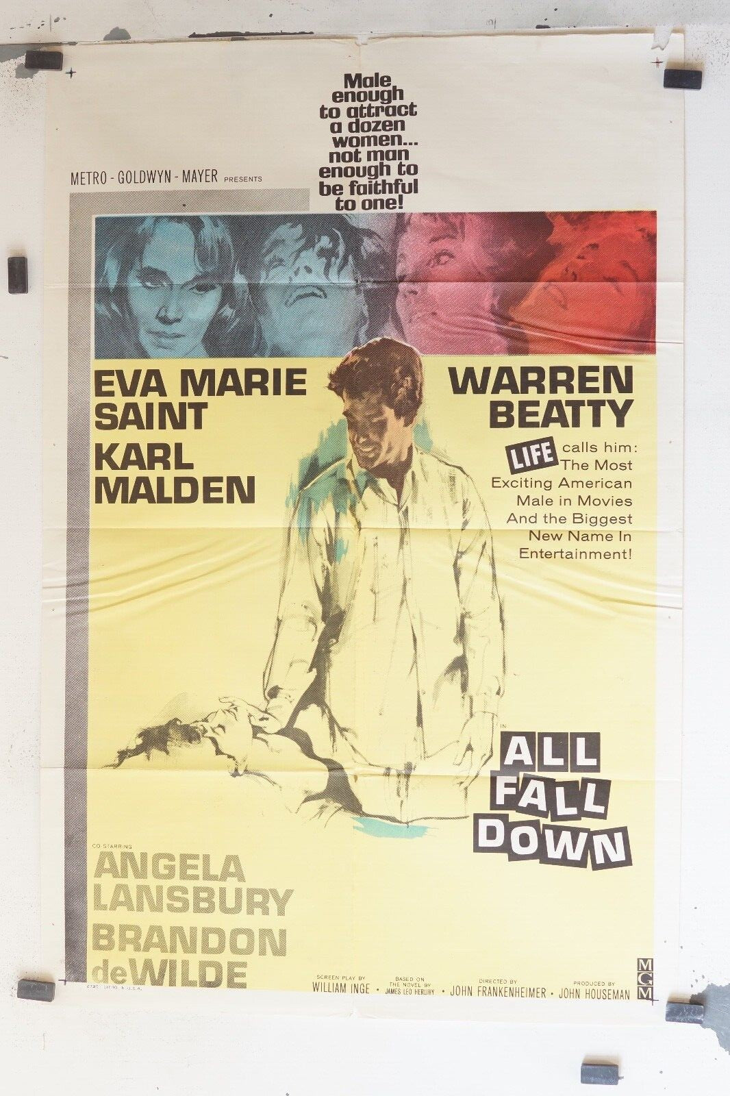  ALL FALL DOWN MOVIE POSTER ORIGINAL (69x103), John Frankenheimer 