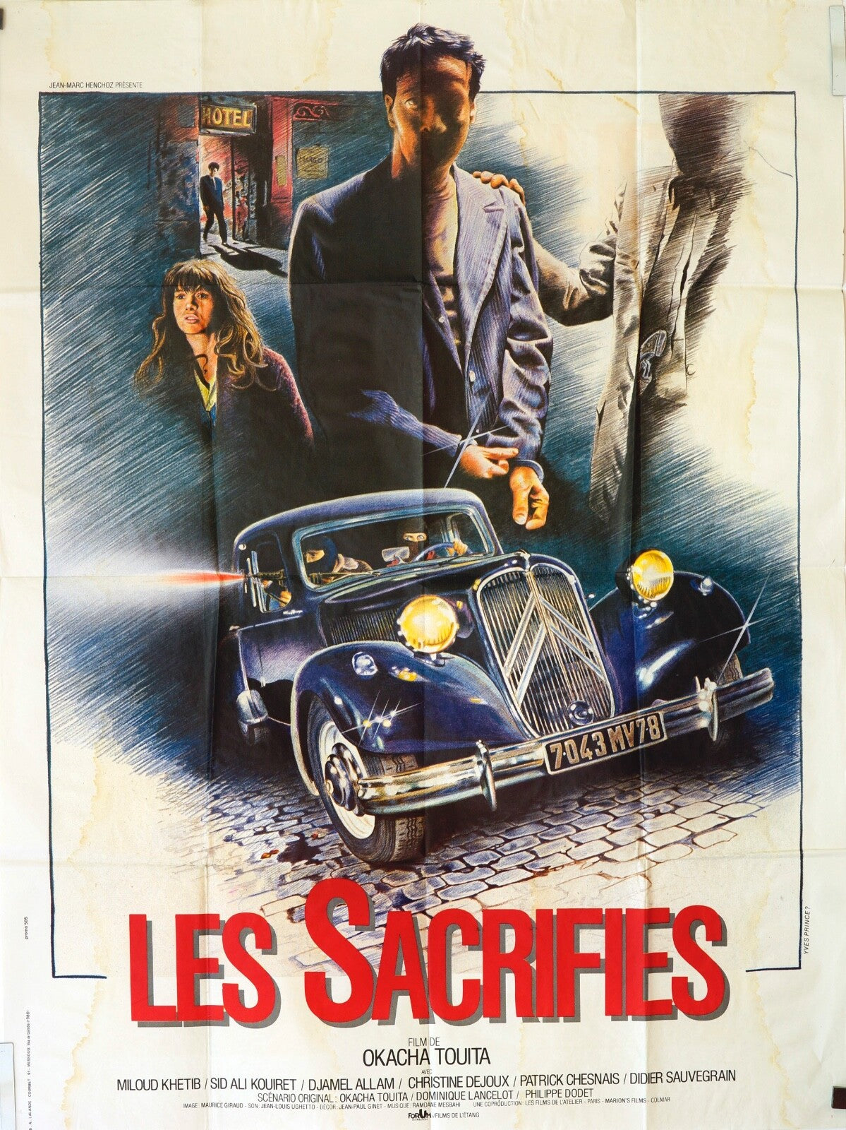 LES SACRIFIÉS MOVIE POSTER ORIGINAL 120x160 OKACHA TOUTA