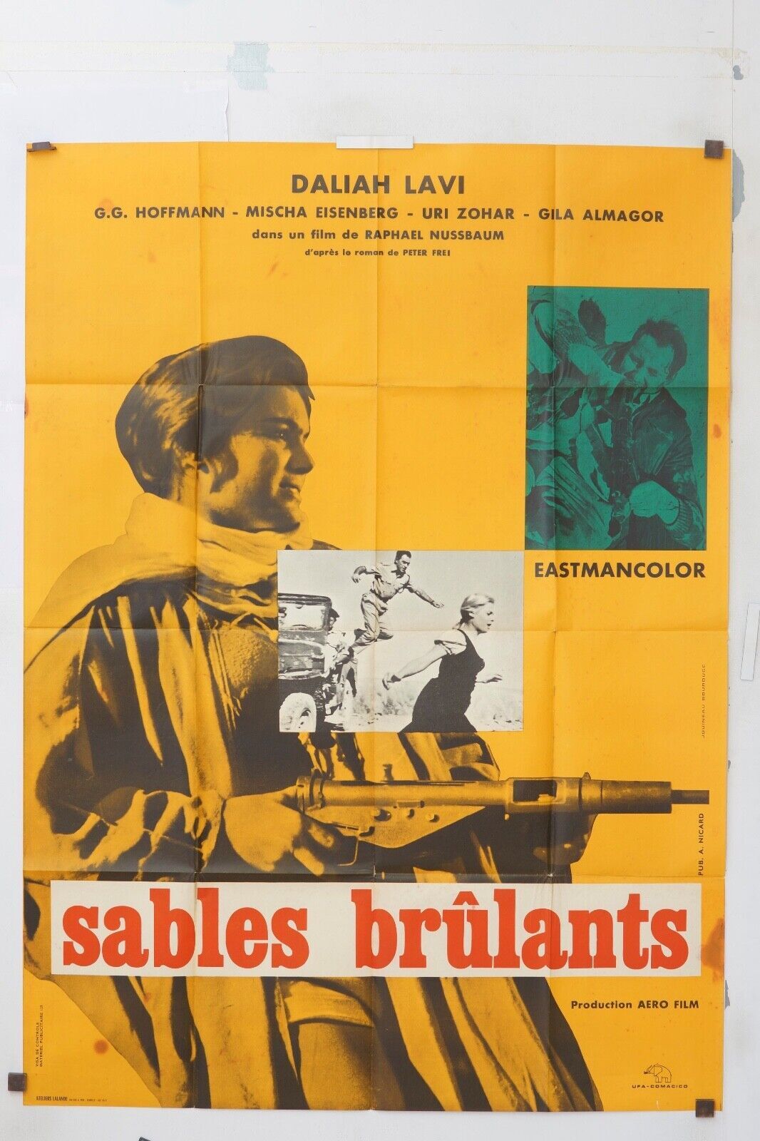 SABLES BRÛLANTS MOVIE POSTER ORIGINAL 120x160 DALIAH LAVI