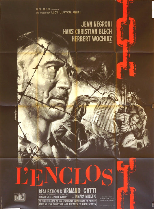 L’ENCLOS  JEAN NEGRONI ORIGINAL  POSTER ORIGINAL 120x160