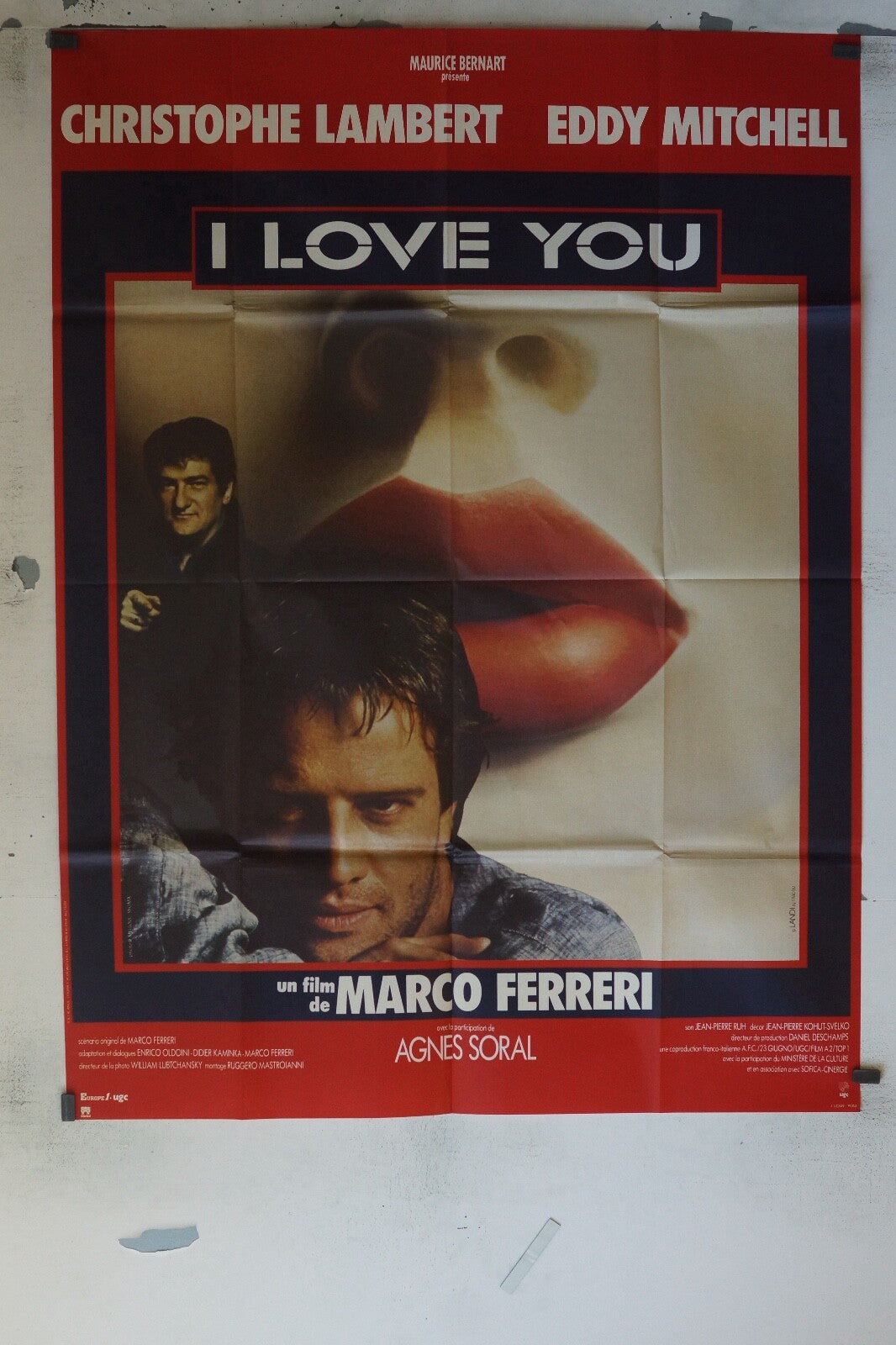 I LOVE YOU MOVIE POSTER ORIGINAL 120x160 CHRISTOPHE LAMBERTT