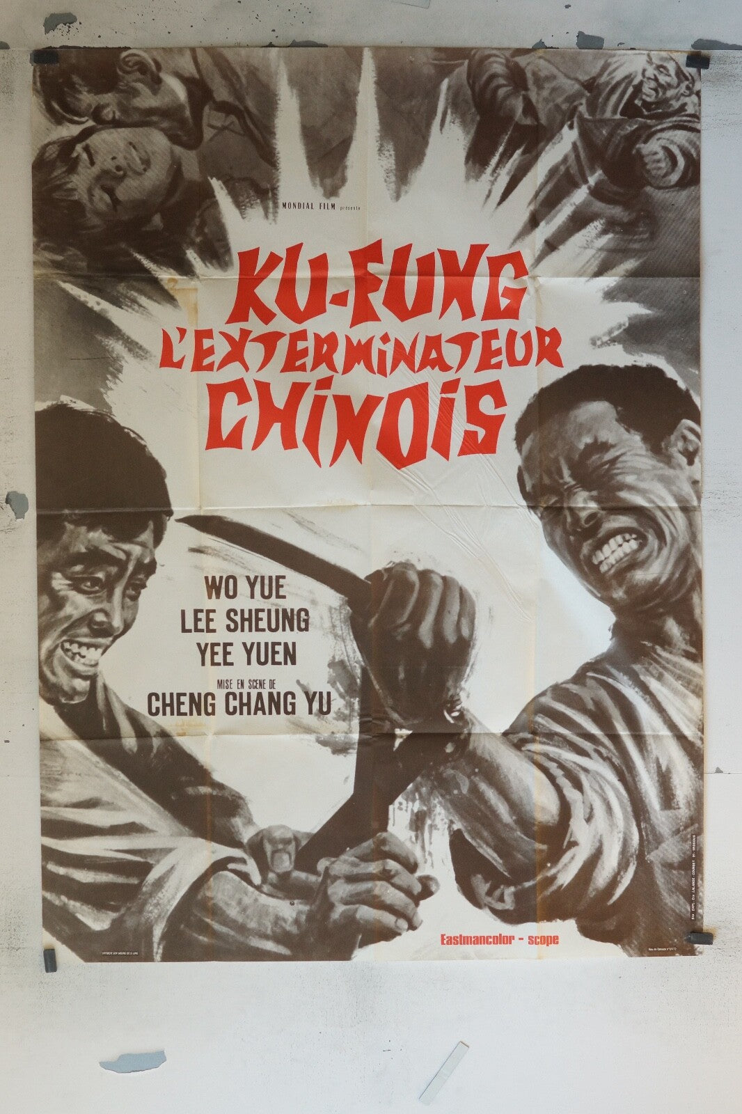 KUNG-FU L’EXTERMINATEUR CHINOIS POSTER ORIGINAL 120x160 ALEX TANGLEE