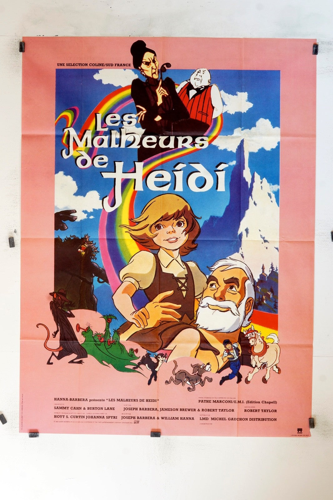 LES MALHEURS DE HEIDI SAMMY CAHN MOVIE POSTER ORIGINAL 120X160
