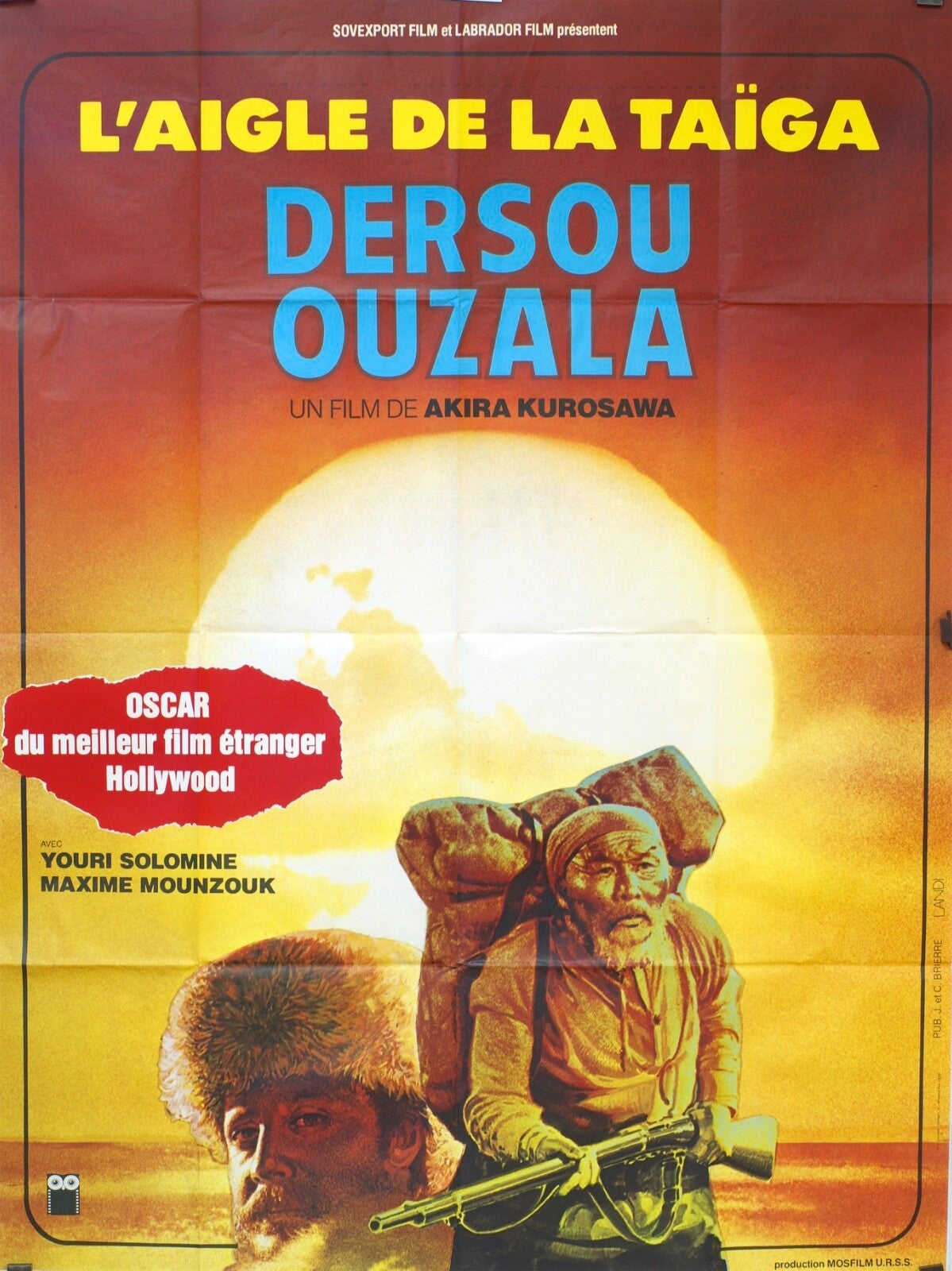 DERSOU OUZALA MOVIE POSTER ORIGINAL 120x160 YOURI SOLOMINE