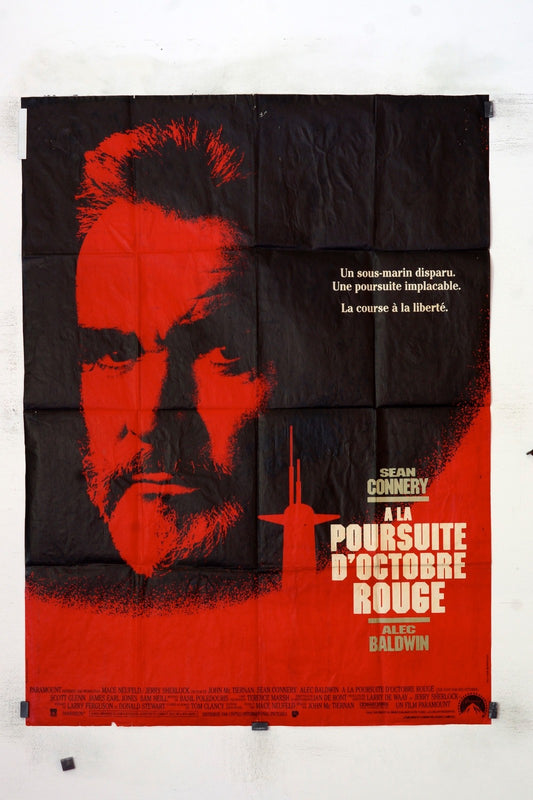 A LA POURSUITE D’OCTOBRE ROUGE SEAN CONNERY MOVIE POSTER ORIGINAL (120x160)