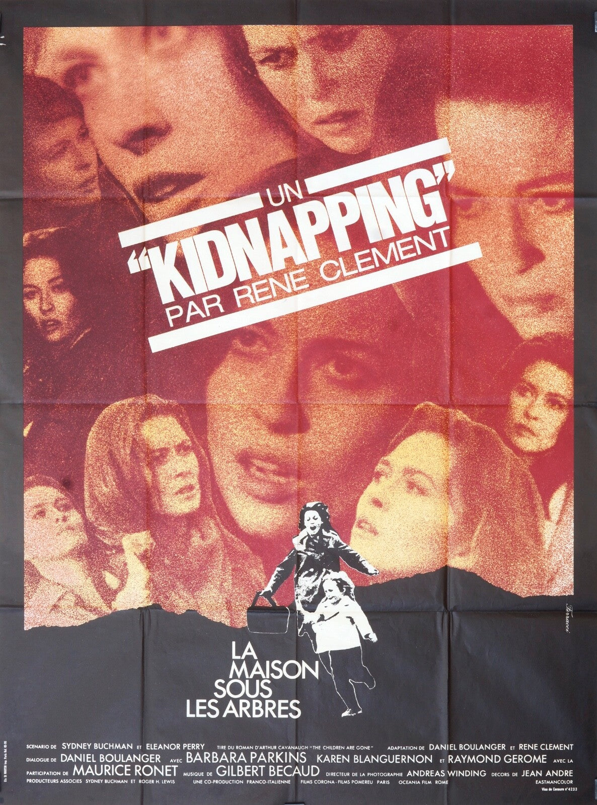 UN KIDNAPPING MOVIE POSTER ORIGINAL (120X160)   RENÉ CLÉMENT