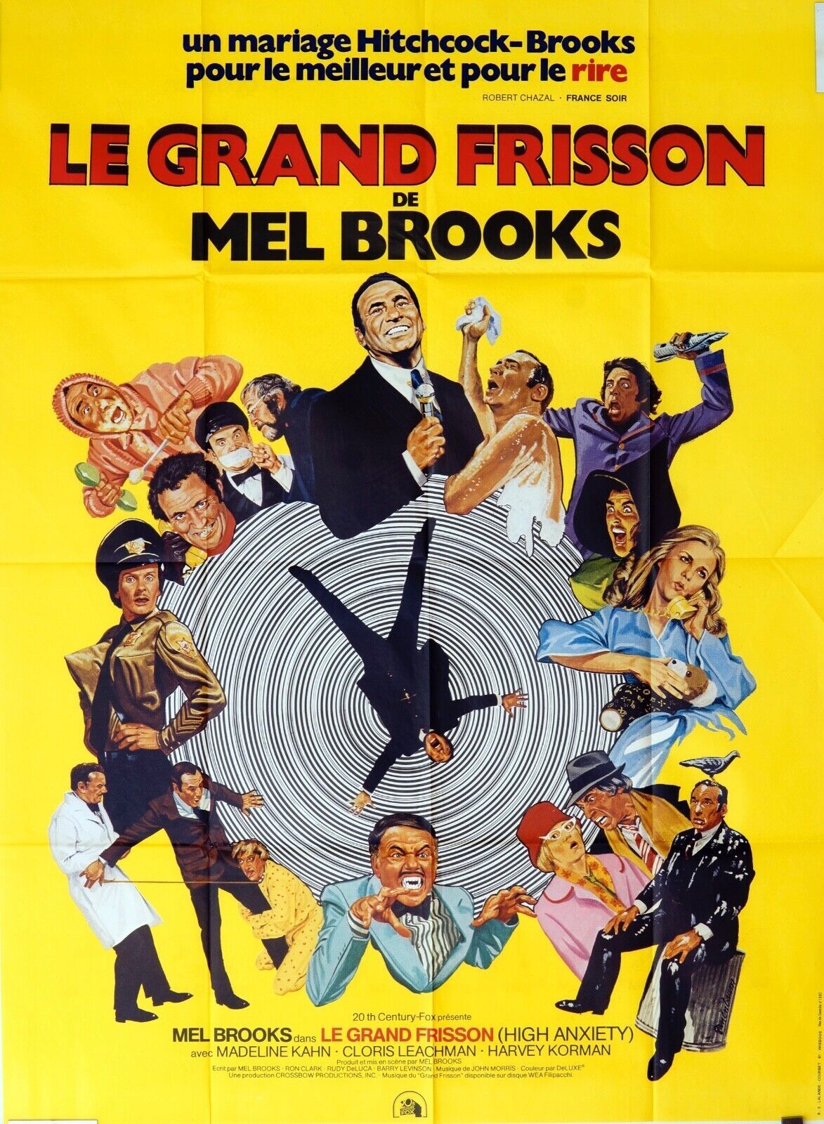 LE GRAND FRISSON POSTER ORIGINAL 120x160 MEL BROOKS