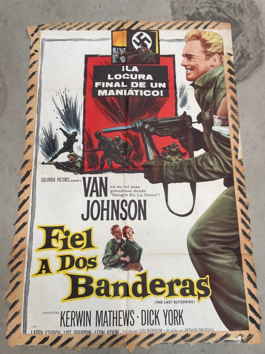 FIEL A DOS BANDERAS (70X100)  ORIGINAL MOVIE POSTER VAN JOHNSON