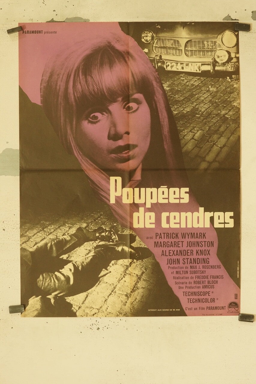 POUPÉES DE CENDRES MOVIE POSTER ORIGINAL (60X80) PATRICK WYMARK, MARGARET